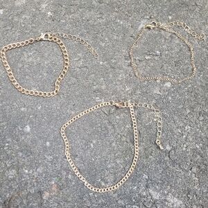 Gold Toned Bracelet Set